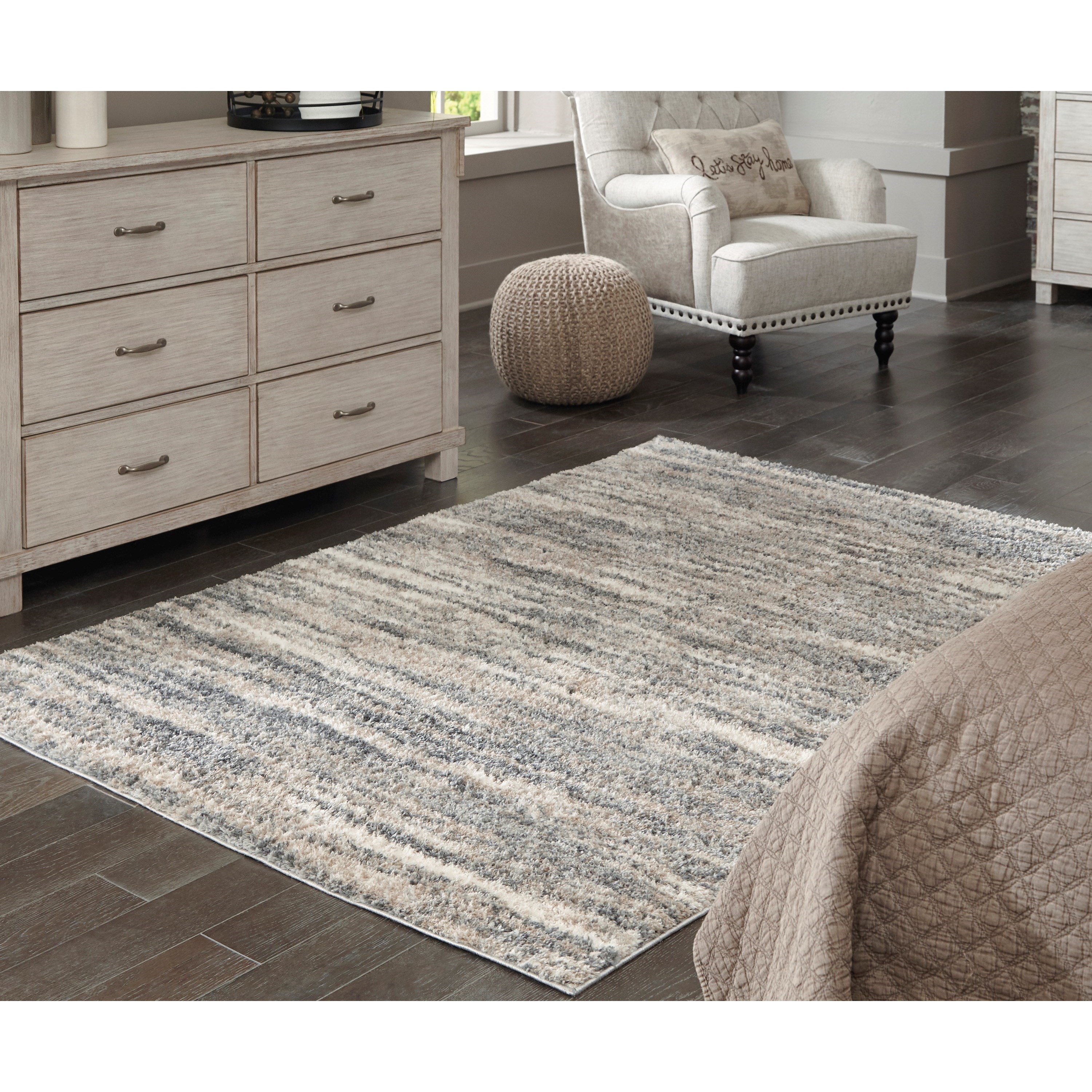 Signature Design by Ashley Contemporary Area Rugs R404861 Gizela Ivory